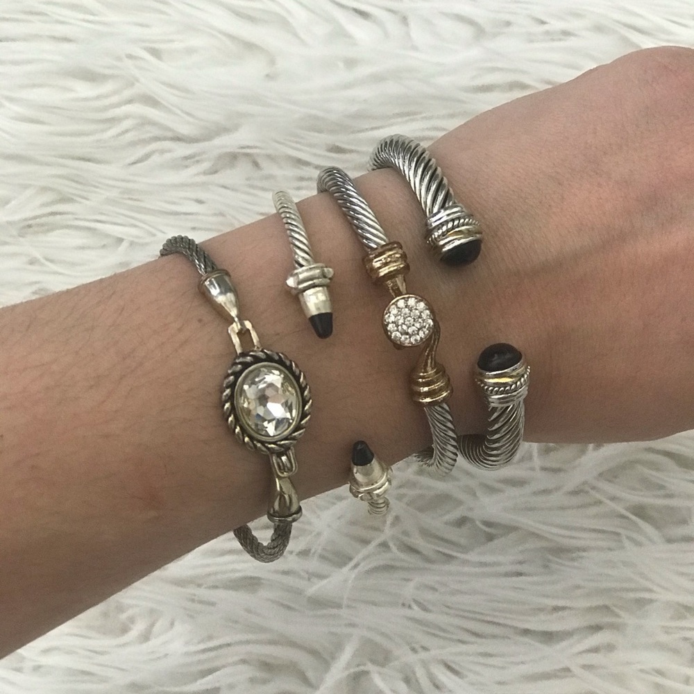 Sterling silver stackable bracelets